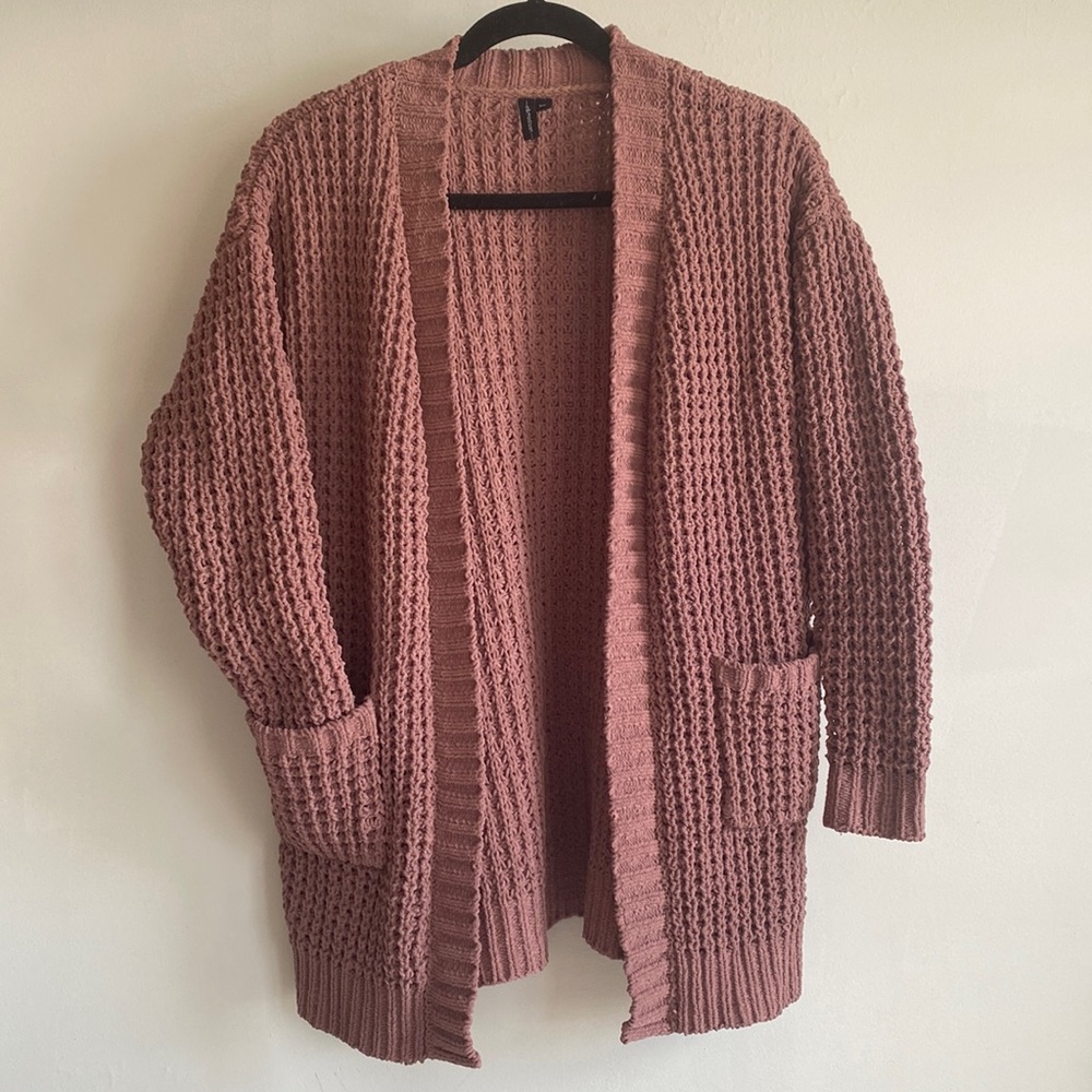 Brown crochet cardigan